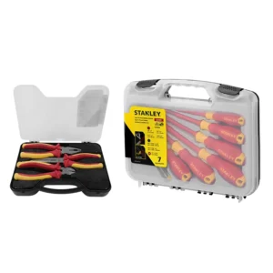 JUEGO DE DESARMADORES ASILADOS 7PZ -1000V +3PINZAS
