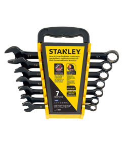 LLAVE MIXTA JGO.  7 PZS. CROMO NEGRO