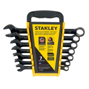 LLAVE MIXTA JGO.  7 PZS. CROMO NEGRO