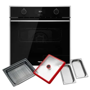 HORNO DE GAS 59.9CM P/EMPOTRE A/INOX 5F +STEAM BOX