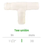Tee Unión Conekta 1 1/2" - Alta Resistencia y Versatilidad - t13 - Compatible con Proyectos Hidráulicos