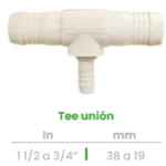 Tee Unión Conekta 1 1/2 a 3/4" - Construcción Robusta y Fiable - t15 - Ideal para Proyectos Comerciales