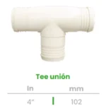 Tee Unión Conekta 4" - Alta Resistencia y Calidad - t27 - Ideal para Conexiones Industriales