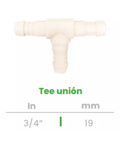 Tee Unión Conekta 3/4" - Alta Resistencia y Fiabilidad - t4 - Perfecta para Sistemas de Agua