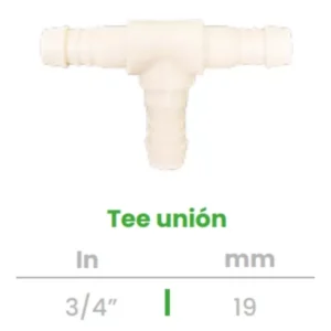 Tee Unión Conekta 3/4" - Alta Resistencia y Fiabilidad - t4 - Perfecta para Sistemas de Agua