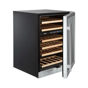 CAVA DE VINOS 51 BOTELLAS 110V NEGRA C/CERRADURA