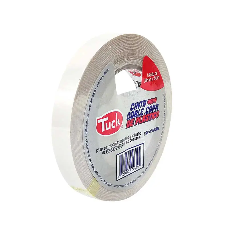 CINTA DOBLE CARA 18MMX50M U/GENERAL PLÁSTICO TUK
