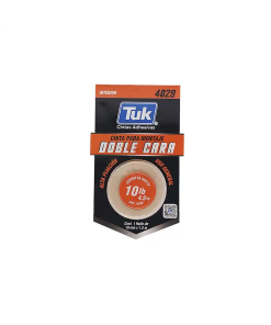 CINTA DOBLE CARA 19MMX1.5M P/INTERIORES TUK