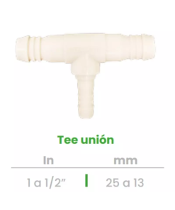 Tee Unión Conekta 1 a 1/2" - Alta Calidad y Durabilidad - t7 - Compatible con Sistemas Comerciales
