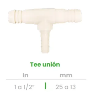 Tee Unión Conekta 1 a 1/2" - Alta Calidad y Durabilidad - t7 - Compatible con Sistemas Comerciales