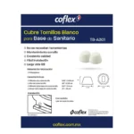CUBRETORNILLO PARA BASE DE SANITARIO COLOR BLANCO