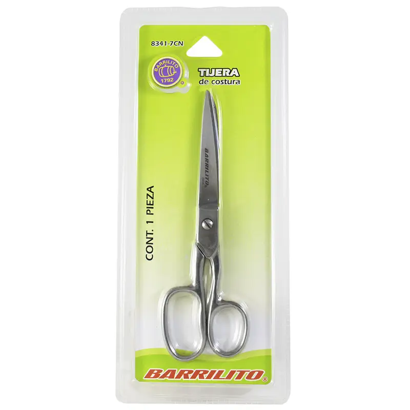 TIJERA P/CORTADOR # 7 OJO GRANDE BARRILITO