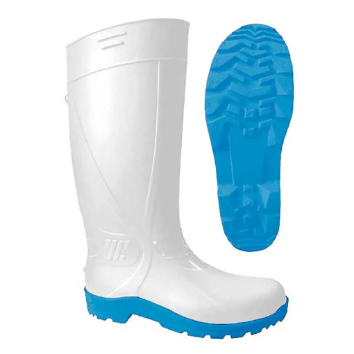 BOTA DE HULE #  30 TOOLCRAFT BLANCA ANT:TC0982