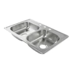 FREGADERO 83.8X55.9 P/EMPOTRAR 2 TINAS A/INOX DICA