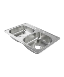 FREGADERO 83.8X55.9 P/EMPOTRAR 2 TINAS A/INOX DICA