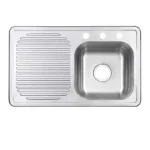 FREGADERO 80X50 P/EMPOTRAR 1 TINA IZQ A/INOX DICA