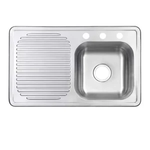 FREGADERO 80X50 P/EMPOTRAR 1 TINA IZQ A/INOX DICA