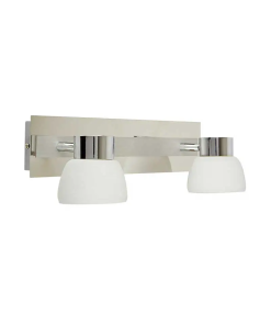 ARBOTANTE P/MURO P/INTERIOR CROMO/CRISTAL