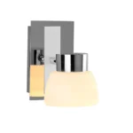 ARBOTANTE P/MURO P/INTERIOR CROMO/CRISTAL