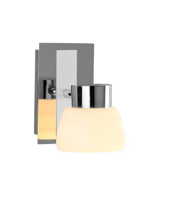 ARBOTANTE P/MURO P/INTERIOR CROMO/CRISTAL