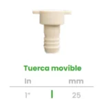 Tuerca Movible Conekta 1" - Alta Resistencia y Versatilidad - tm1 - Ideal para Uso Residencial