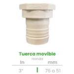 Tuerca Movible Conekta 3 a 2" - Construcción Robusta y Compacta - tm4 - Ideal para Sistemas Residenciales