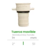 Tuerca Movible para Motobomba Honda Conekta 2" - Calidad y Durabilidad - tmh1 - Compatible con Proyectos Hidráulicos