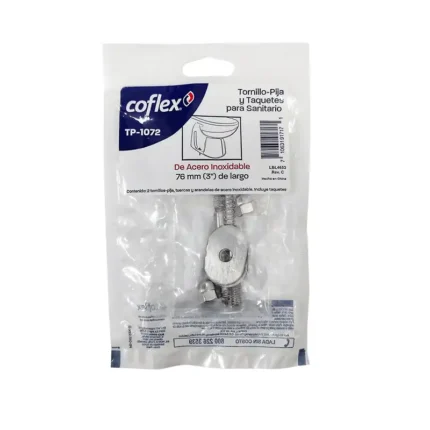 TORNILLOS-PIJA PARA SANITARIO DE ACERO INOX 3"