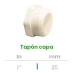 Tapón Capa Conekta 1" - Solución Fiable y Funcional - tpc3 - Perfecto para Sistemas Residenciales