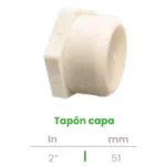 Tapón Capa Conekta 2" - Alta Calidad y Resistencia - tpc6 - Ideal para Conexiones de Gran Escala
