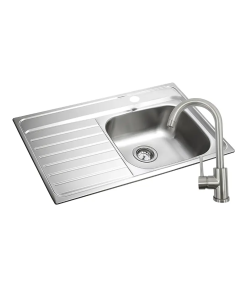 FREGADERO  80 X 51 P/EMPOTRAR 1 TINA IZQ A/I+JABON