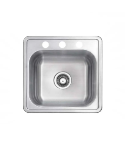FREGADERO 48X48 P/EMPOTRAR 1 TINA A/INOX SATIN DIC