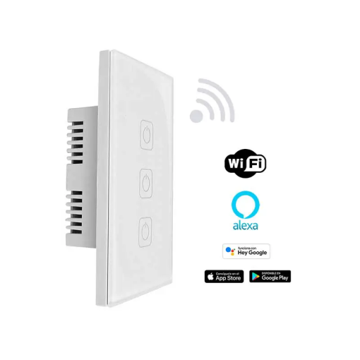 APAGADOR INTELIGENTE WIFI C/ 3 BOTONES TÁCTILES