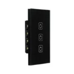 APAGADOR INTELIGENTE WIFI C/3 BOTONES TÁCTIL NEGRO