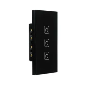APAGADOR INTELIGENTE WIFI C/3 BOTONES TÁCTIL NEGRO