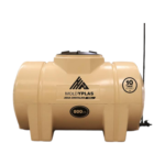 Tinaco Horizontal Tricapa Beige 800L Moldyplas con Multiconector y Válvula de Llenado