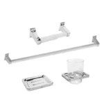 JGO. DE ACCESORIOS BAÑO 4 PZ CROMO DICA