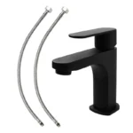 MONOMANDO P/LAVABO CORTO NEGRO MATE DICA
