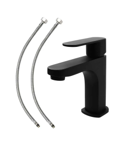 MONOMANDO P/LAVABO CORTO NEGRO MATE DICA