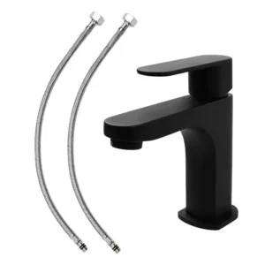 MONOMANDO P/LAVABO CORTO NEGRO MATE DICA