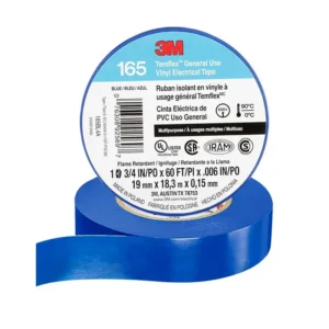 CINTA AISLAR 19 MM X 18 MT AZUL 165 TEMFLEX