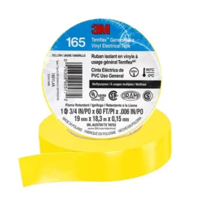 CINTA AISLAR 19 MM X 18 MT AMARILLO 165 TEMFLEX