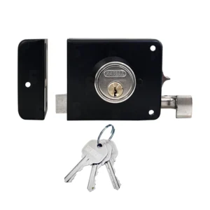 CHAPA P/PUERTA # 175 IF IZQ 3 PASOS NEGRA BLISTER