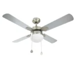 VENTILADOR TECHO 42" 4 ASPAS 1 LAMP GRS-PLTA C.CAD