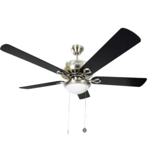 VENTILADOR TECHO 52" 5 ASPAS 1 LAMP S/F NIQ-SAT RV