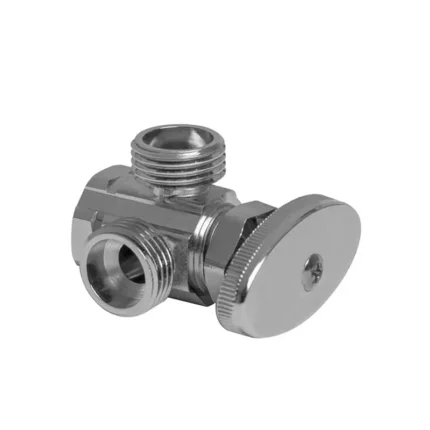 VALVULA ANGULAR 1/2" DOBLE SALIDA PLOMACY