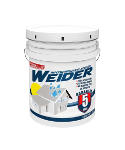 IMPERMEABILIZANTE  5 AÑOS BLANCO 18 LT WEIDER