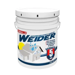 IMPERMEABILIZANTE 5 AÑOS BLANCO 18 LT WEIDER