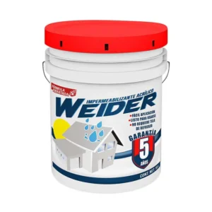 IMPERMEABILIZANTE 5 AÑOS TERRACOTA 18 LT WEIDER