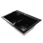 FREGADERO 84 X 56 SOBREPONER NEGRO